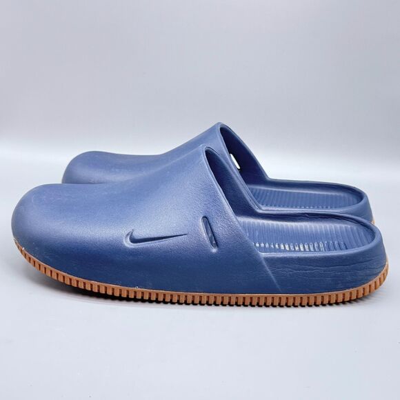 Nike Calm Mule Men\'s 13 Blue Gum Slip-On Casual Comfort Shoes Slides Sandals